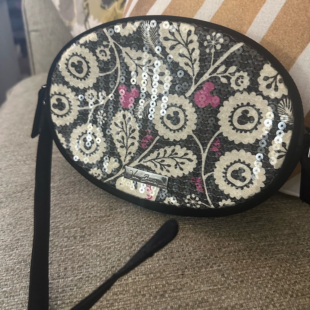 Vera Bradley Disney Mickey & Birdie Sequin Floral Crossbody Bag - Picture 11 of 11